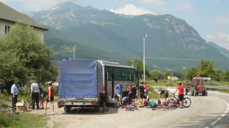 První den bikerský - příprava.