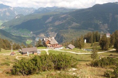 Panorama při sestupu.
