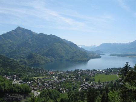 Panorama z vyhlídky Mozartblick.