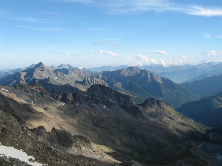 Večerní panorama z chaty.