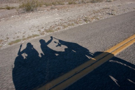 Večerní projížďka po Nevadě. Fotky z Las Vegas najdete v jiné oddělené fotogalerii.